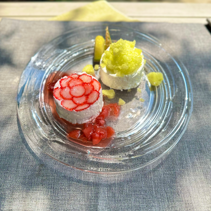 夏イチゴと メロンのグラニータ 季節の クリームチーズ2種